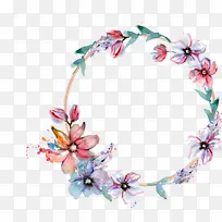 春天元素花朵边框臂贴胸贴AI源文件-空若网 春天元素花朵边框臂贴胸贴AI源文件-空若网