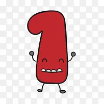 卡通可爱数字一1素材-空若网 卡通可爱数字一1素材-空若网