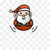 圣诞老人简约卡通手绘-空若网 圣诞老人简约卡通手绘-空若网