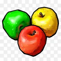 卡通手绘插画圣诞苹果-空若网 卡通手绘插画圣诞苹果-空若网