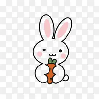 卡通手绘小兔子可爱-空若网 卡通手绘小兔子可爱-空若网