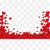 红色爱心组成的创意背景-空若网 红色爱心组成的创意背景-空若网