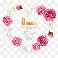 520爱心玫瑰框架-空若网 520爱心玫瑰框架-空若网