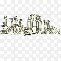 北京建筑圆明园手绘-空若网 北京建筑圆明园手绘-空若网