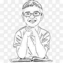 戴眼镜的快乐男孩-空若网 戴眼镜的快乐男孩-空若网