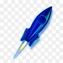 电商元素的蓝色飞机-空若网 电商元素的蓝色飞机-空若网