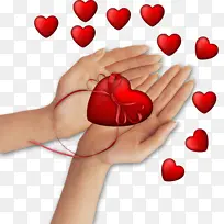 手捧爱心创意元素-空若网 手捧爱心创意元素-空若网