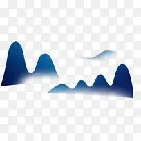 扁平插画简易山-空若网 扁平插画简易山-空若网