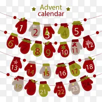 手套圣诞节日历-空若网 手套圣诞节日历-空若网