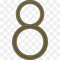 创意公路数字8-空若网 创意公路数字8-空若网
