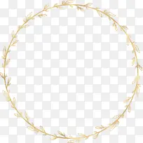 金色花环 手绘-空若网 金色花环 手绘-空若网