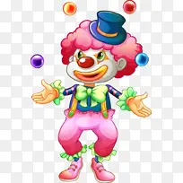 愚人节小丑插画-空若网 愚人节小丑插画-空若网