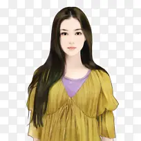 卡通手绘代女性少女-空若网 卡通手绘代女性少女-空若网