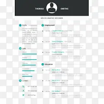 矢量个人求职简历-空若网 矢量个人求职简历-空若网