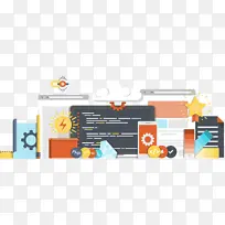 线上生活百科扁平化素材-空若网 线上生活百科扁平化素材-空若网