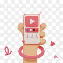 卡通 插画 3D 手机-空若网 卡通 插画 3D 手机-空若网