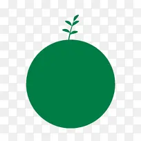 手绘地球小草元素-空若网 手绘地球小草元素-空若网