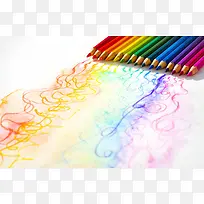 五彩铅笔图画绚烂-空若网 五彩铅笔图画绚烂-空若网