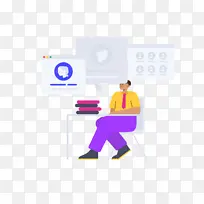 扁平插画人物猎头-空若网 扁平插画人物猎头-空若网