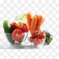 玻璃碗蔬菜胡萝卜-空若网 玻璃碗蔬菜胡萝卜-空若网