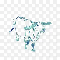 һֻ���ڳԲݵ�ţ-������