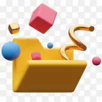 卡通 插画 3D 形状-空若网 卡通 插画 3D 形状-空若网