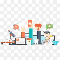 健康生活百科扁平化设计素材-空若网 健康生活百科扁平化设计素材-空若网