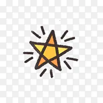 卡通星星手绘装饰-空若网 卡通星星手绘装饰-空若网