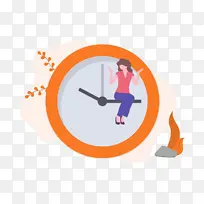 钟表时间插画-空若网 钟表时间插画-空若网