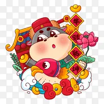 2021牛转乾坤插画-空若网 2021牛转乾坤插画-空若网