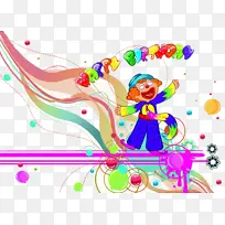 生日插画背景设计模板下载-空若网 生日插画背景设计模板下载-空若网