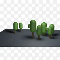 可爱的胶囊树模型-空若网 可爱的胶囊树模型-空若网