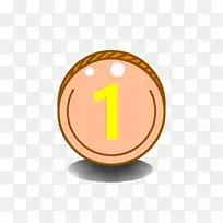 矢量扁平一元硬币素材-空若网 矢量扁平一元硬币素材-空若网