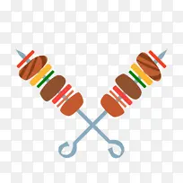 美味的烤串烧烤插画-空若网 美味的烤串烧烤插画-空若网