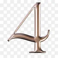 金属数字 数字 数字4 符号-空若网 金属数字 数字 数字4 符号-空若网