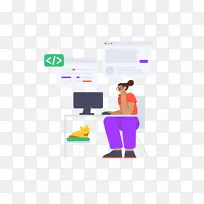 扁平插画人物-空若网 扁平插画人物-空若网