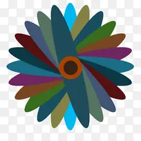 彩色花彩色圆圈-空若网 彩色花彩色圆圈-空若网