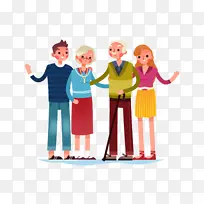 亲人插画素材-空若网 亲人插画素材-空若网