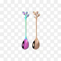 两支不锈钢勺子-空若网 两支不锈钢勺子-空若网