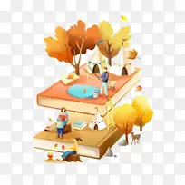 手绘书知识插画-空若网 手绘书知识插画-空若网