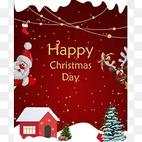 圣诞节快乐海报-空若网 圣诞节快乐海报-空若网