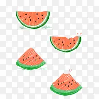 西瓜 插画-空若网 西瓜 插画-空若网