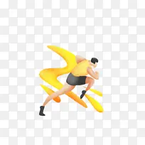 扁平插画奔赴终点-空若网 扁平插画奔赴终点-空若网