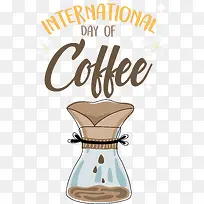 卡通-国际咖啡日-空若网 卡通-国际咖啡日-空若网