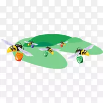 蜜蜂劳动昆虫概念-空若网 蜜蜂劳动昆虫概念-空若网