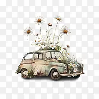 水彩雏菊-水彩花-空若网 水彩雏菊-水彩花-空若网