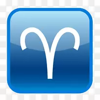 星座标志电蓝色星座符号-白羊座-空若网 星座标志电蓝色星座符号-白羊座-空若网