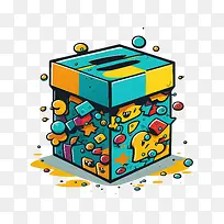 卡通礼品盒-礼品盒-空若网 卡通礼品盒-礼品盒-空若网