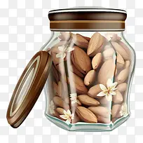 玻璃罐中的杏仁-玻璃罐中的杏仁杏仁杏仁坚果玻璃罐-空若网 玻璃罐中的杏仁-玻璃罐中的杏仁杏仁杏仁坚果玻璃罐-空若网