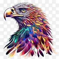 迷幻鹰-迷幻鹰多彩鹰多彩充满活力羽毛-空若网 迷幻鹰-迷幻鹰多彩鹰多彩充满活力羽毛-空若网